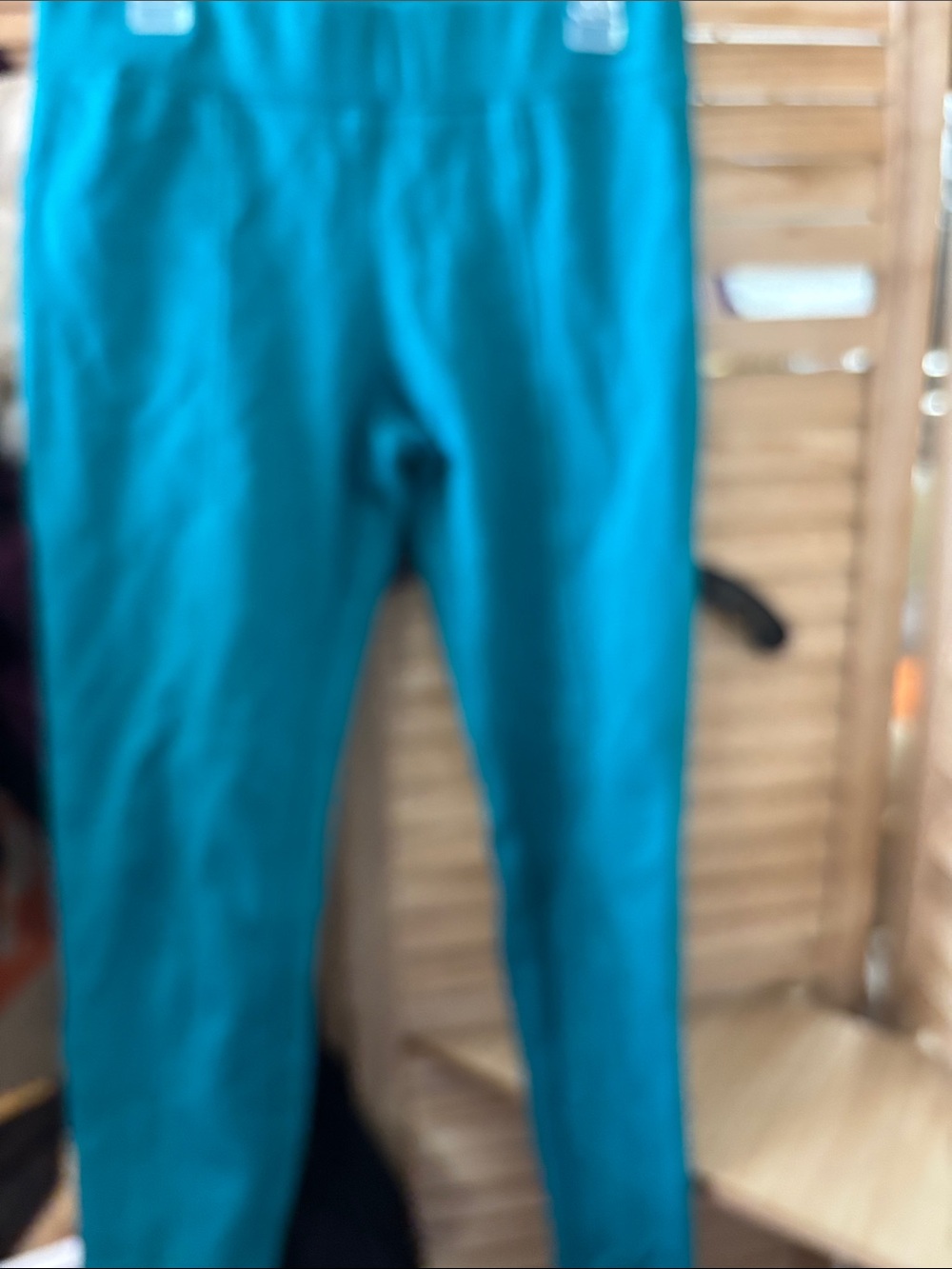 XXI Teal/Green Stretch Leggings Small
